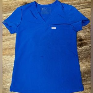 Figs Catarina Scrub top - royal blue XXS